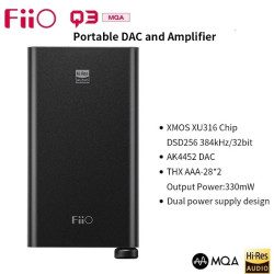 Fiio Q3 Taşınabilir Kulaklık Amfisi & DSD DAC