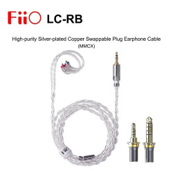 FiiO LC-RB yüksek saflıkta gümüş kaplama bakır değiştirilebilir fiş MMCX kulaklık kablosu FiiO FH7/FH9/SE846/SE535