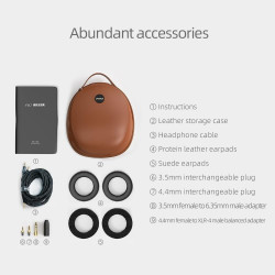 Fiio FT3  Kafaüstü Kulaklık Hi-res  350 Ohm 3.5/4.4 /6.35 jack