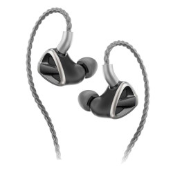 FiiO FH19 yüksek çözünürlüklü 2DD + 6BA sürücüleri kulak HIFI kulaklık (Black)