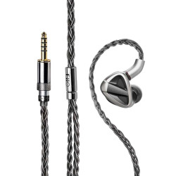 FiiO FH19 yüksek çözünürlüklü 2DD + 6BA sürücüleri kulak HIFI kulaklık (Black)