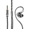 FiiO FH19 yüksek çözünürlüklü 2DD + 6BA sürücüleri kulak HIFI kulaklık (Black)