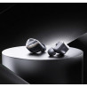 FiiO FH19 yüksek çözünürlüklü 2DD + 6BA sürücüleri kulak HIFI kulaklık (Black)