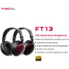Fiio FT13 Closed-Back 32 Ohm Dynamic Kafaüstü Kulaklık (Natural Red)
