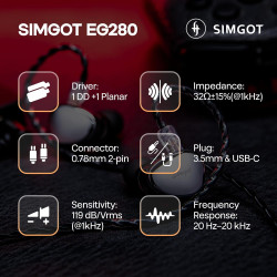 SIMGOT EG280 Kulakiçi Kulaklık 3.5 mm
