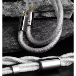 SIMGOT LC7 OFC Gümüş Kaplamalı Kulak İçi Kulaklık Yükseltme Kablosu 4.4 mm ve 3.5 mm değiştirilebilir plug