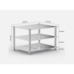 MODULAR AMFİ DAC STANDI (Silver)